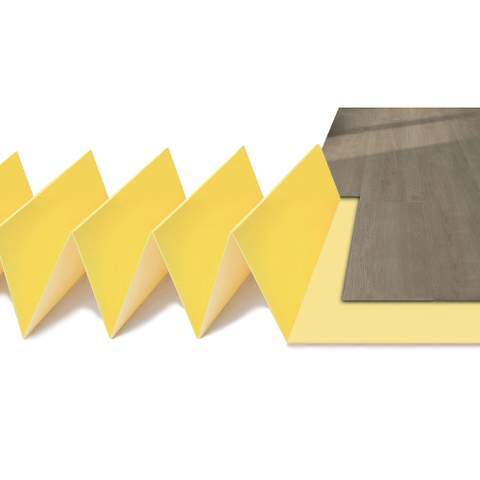 Подложка полистирол Aberhof 2мм  гармошка 1,05*0,5 (  10,5м2 уп)  0,525 шт